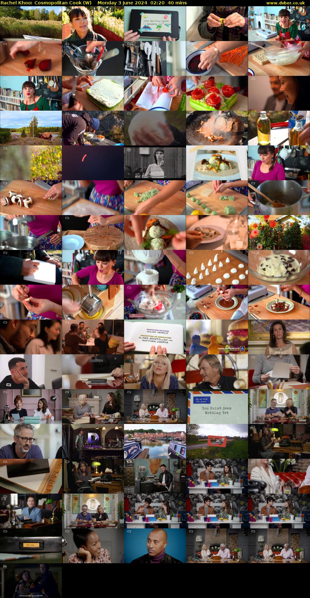 Rachel Khoo: Cosmopolitan Cook (W) Monday 3 June 2024 02:20 - 03:00