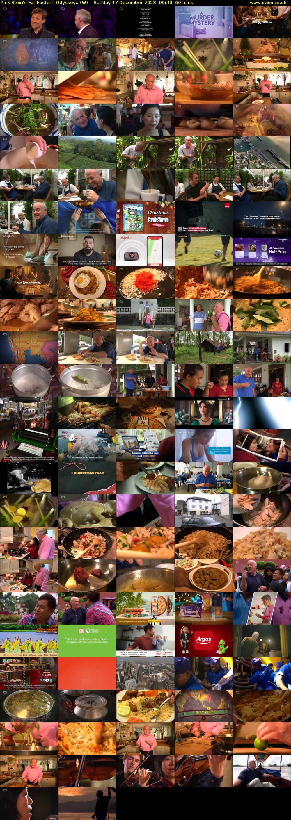 Rick Stein's Far Eastern Odyssey.. (W) Sunday 17 December 2023 09:40 - 10:40