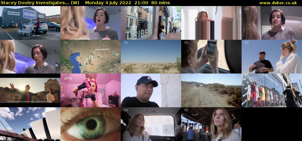 Stacey Dooley Investigates... (W) Monday 4 July 2022 21:00 - 22:20
