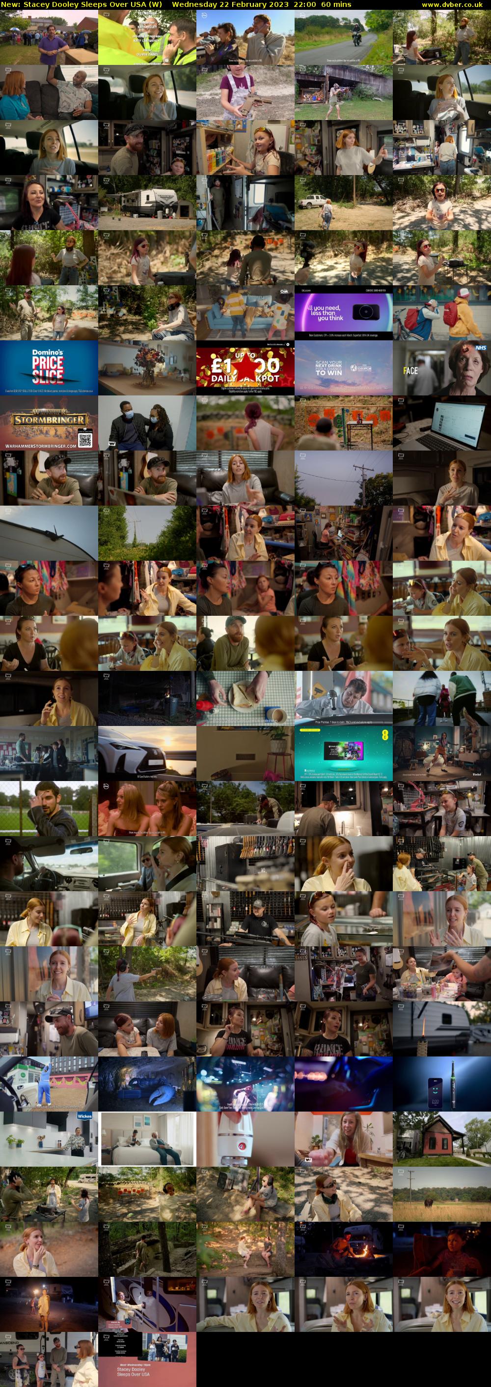 Stacey Dooley Sleeps Over USA (W) Wednesday 22 February 2023 22:00 - 23:00