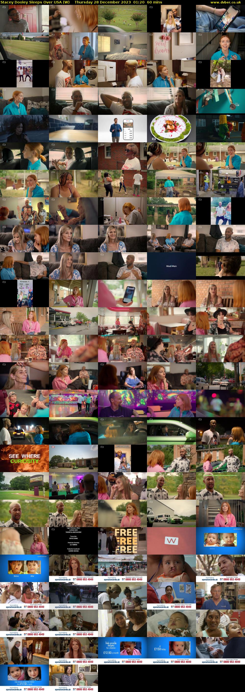 Stacey Dooley Sleeps Over USA (W) Thursday 28 December 2023 01:20 - 02:20