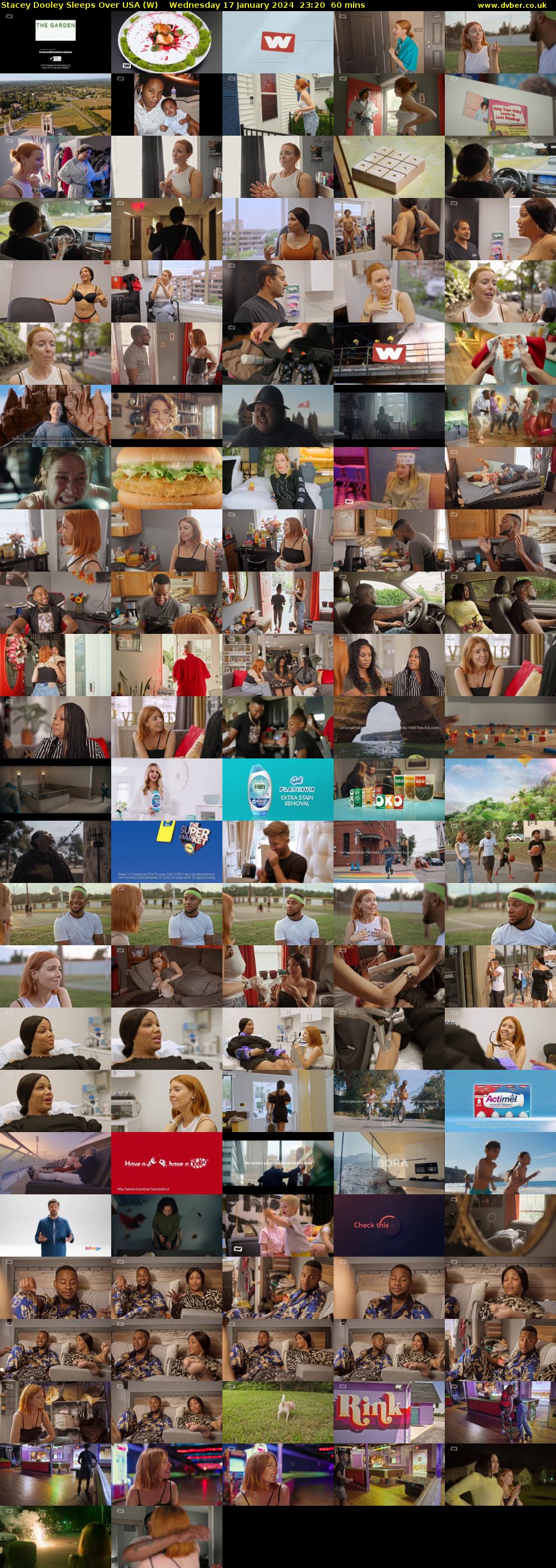 Stacey Dooley Sleeps Over USA (W) Wednesday 17 January 2024 23:20 - 00:20