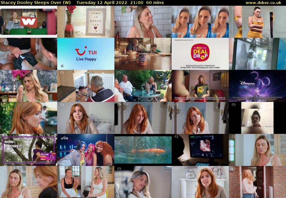 Stacey Dooley Sleeps Over (W) Tuesday 12 April 2022 21:00 - 22:00
