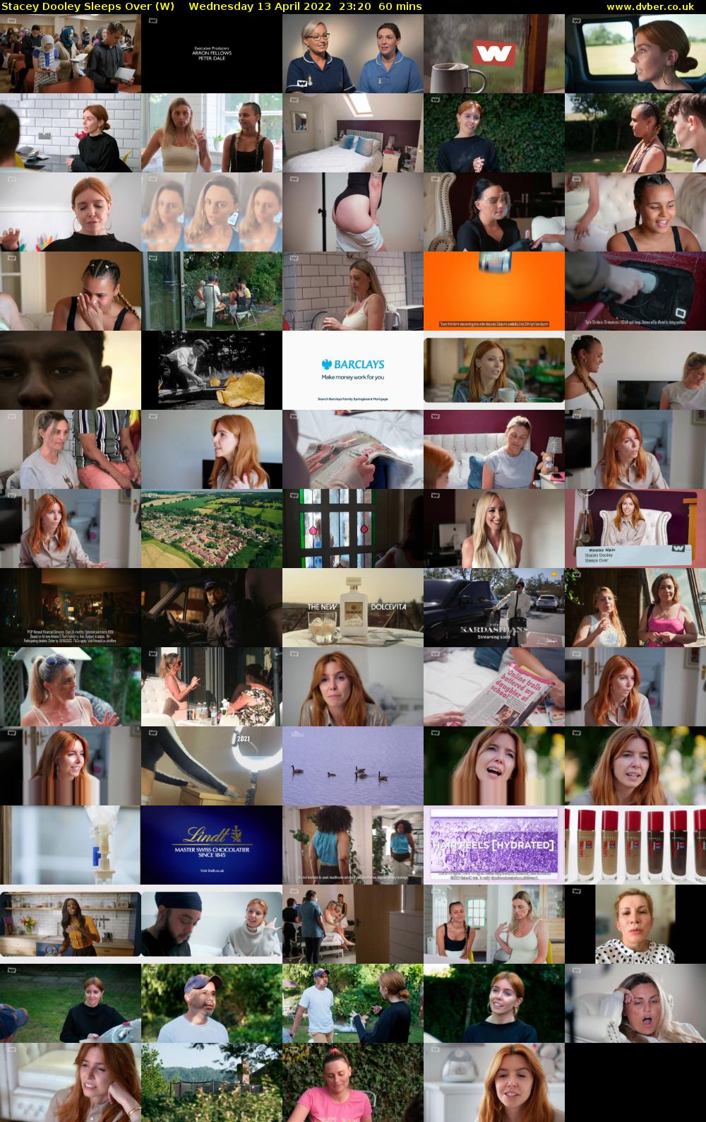 Stacey Dooley Sleeps Over (W) Wednesday 13 April 2022 23:20 - 00:20