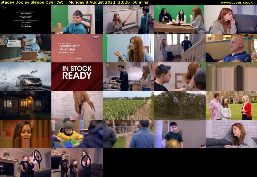 Stacey Dooley Sleeps Over (W) Monday 8 August 2022 23:20 - 00:20