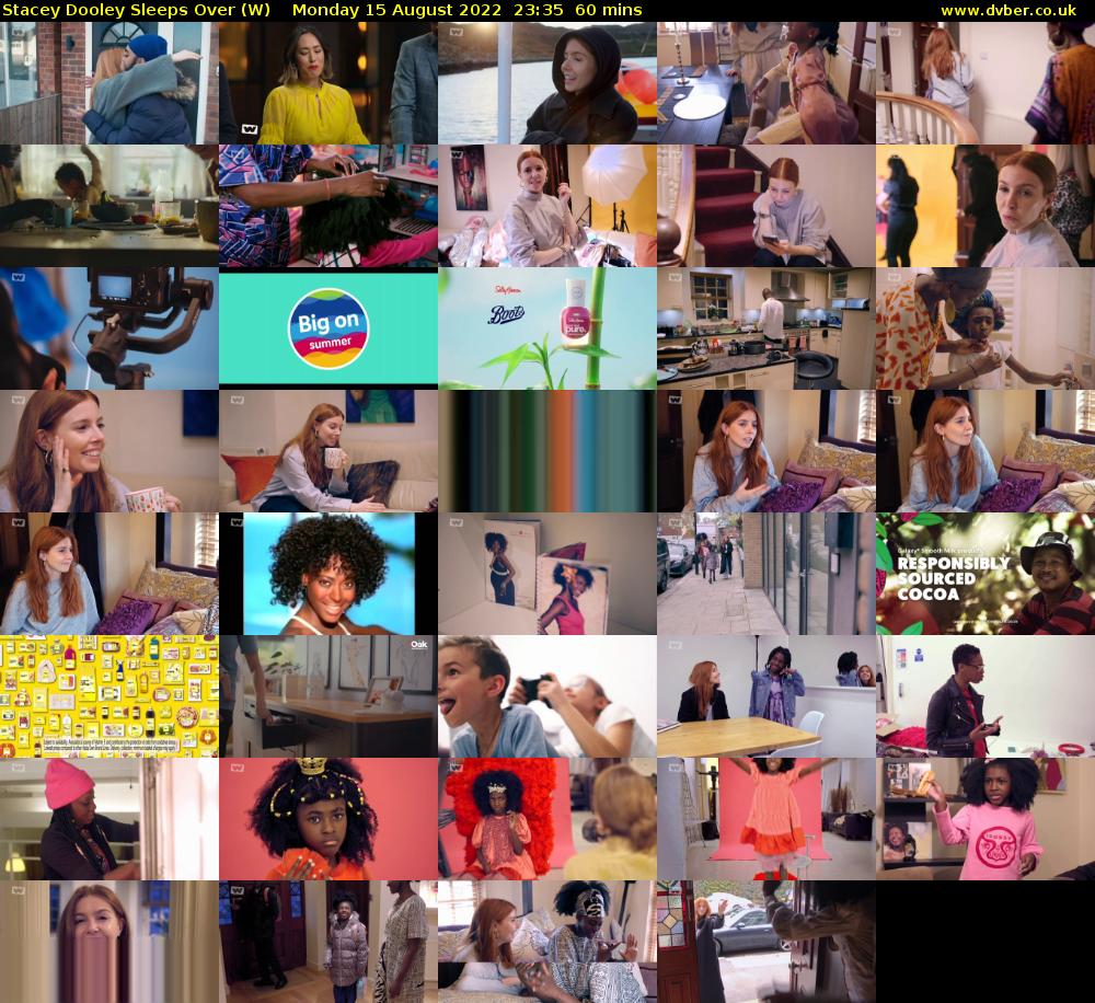 Stacey Dooley Sleeps Over (W) Monday 15 August 2022 23:35 - 00:35