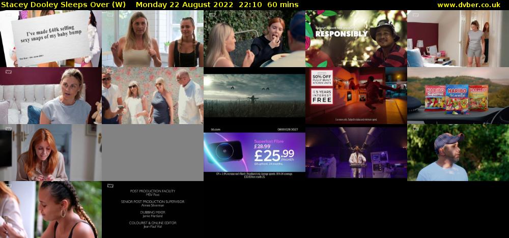 Stacey Dooley Sleeps Over (W) Monday 22 August 2022 22:10 - 23:10