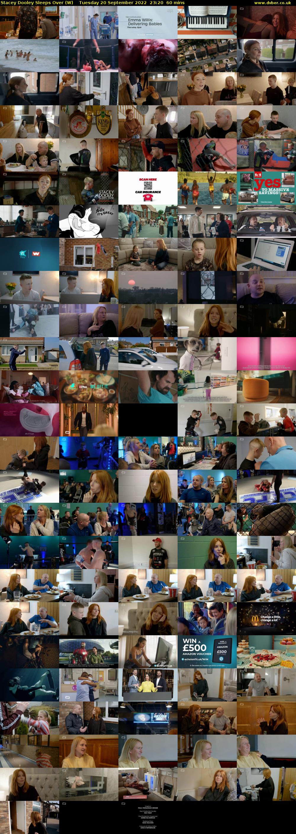 Stacey Dooley Sleeps Over (W) Tuesday 20 September 2022 23:20 - 00:20
