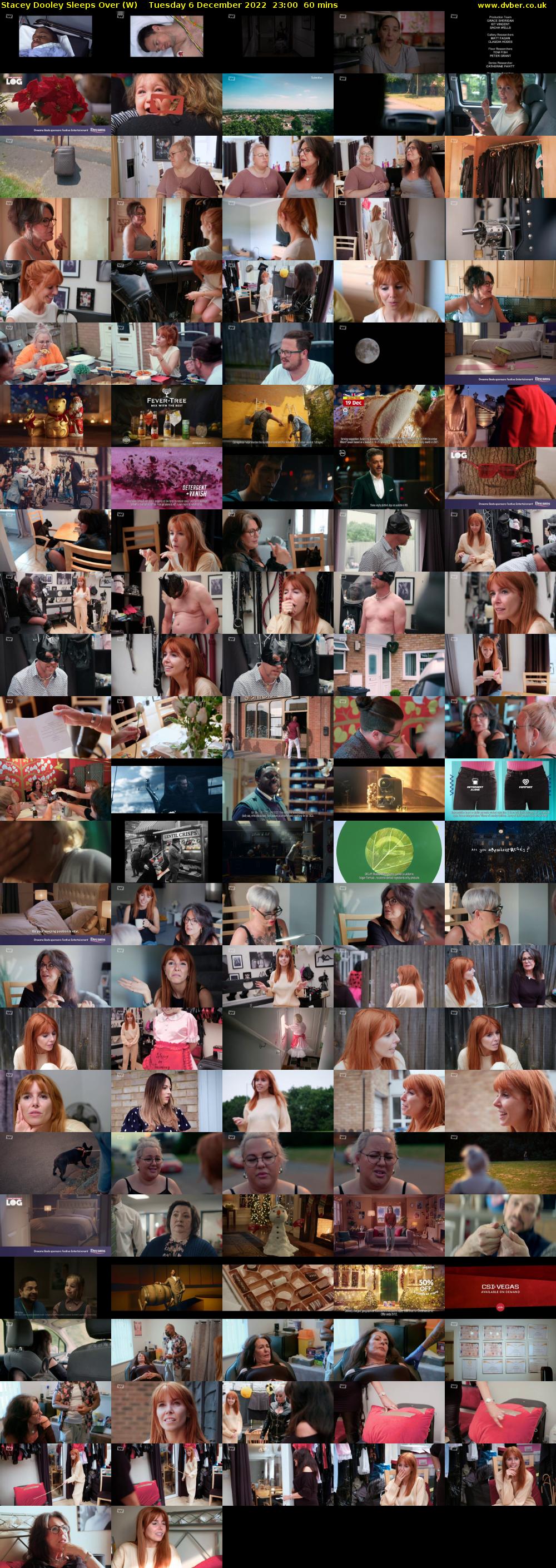 Stacey Dooley Sleeps Over (W) Tuesday 6 December 2022 23:00 - 00:00