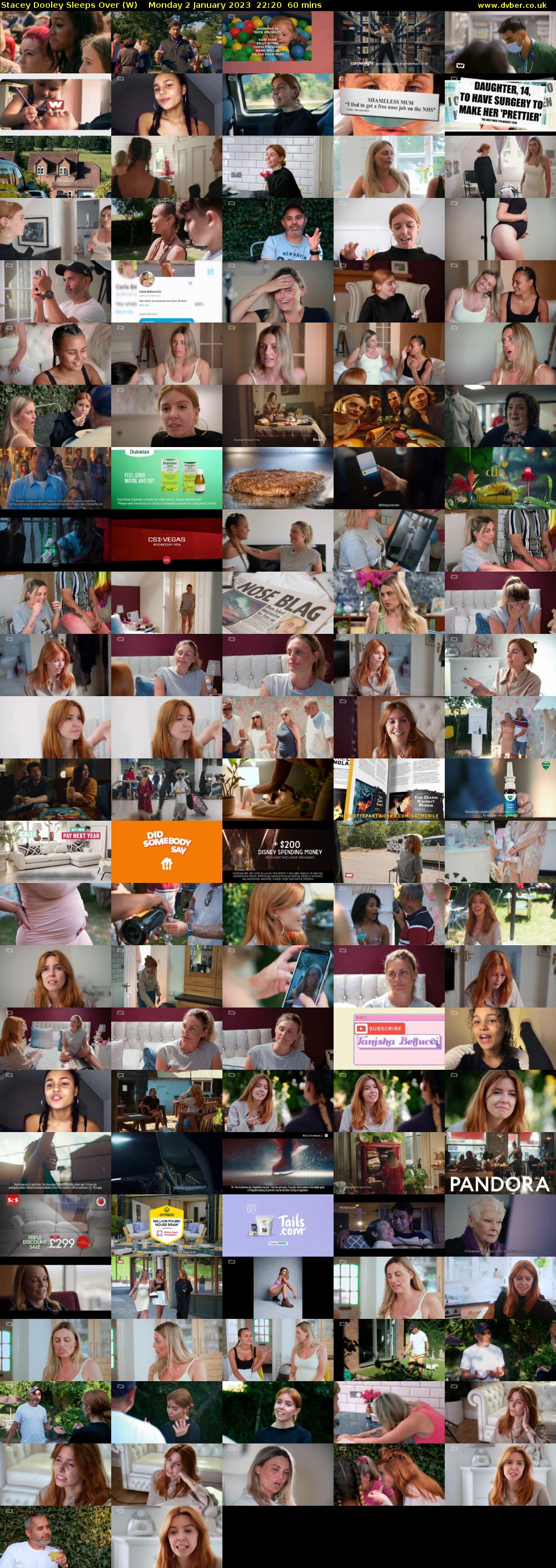 Stacey Dooley Sleeps Over (W) Monday 2 January 2023 22:20 - 23:20