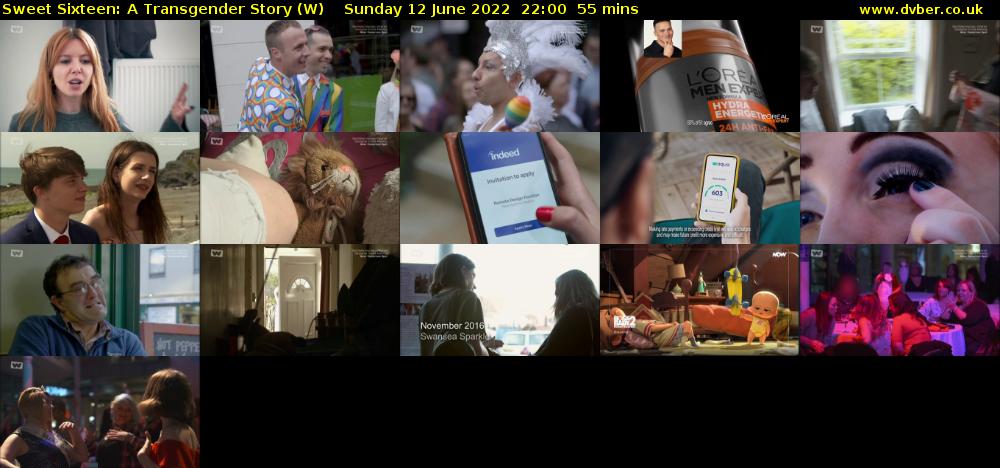 Sweet Sixteen: A Transgender Story (W) Sunday 12 June 2022 22:00 - 22:55