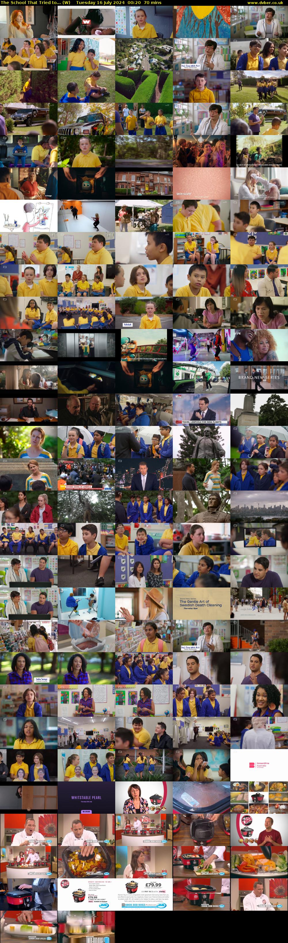 The School That Tried to... (W) Tuesday 16 July 2024 00:20 - 01:30