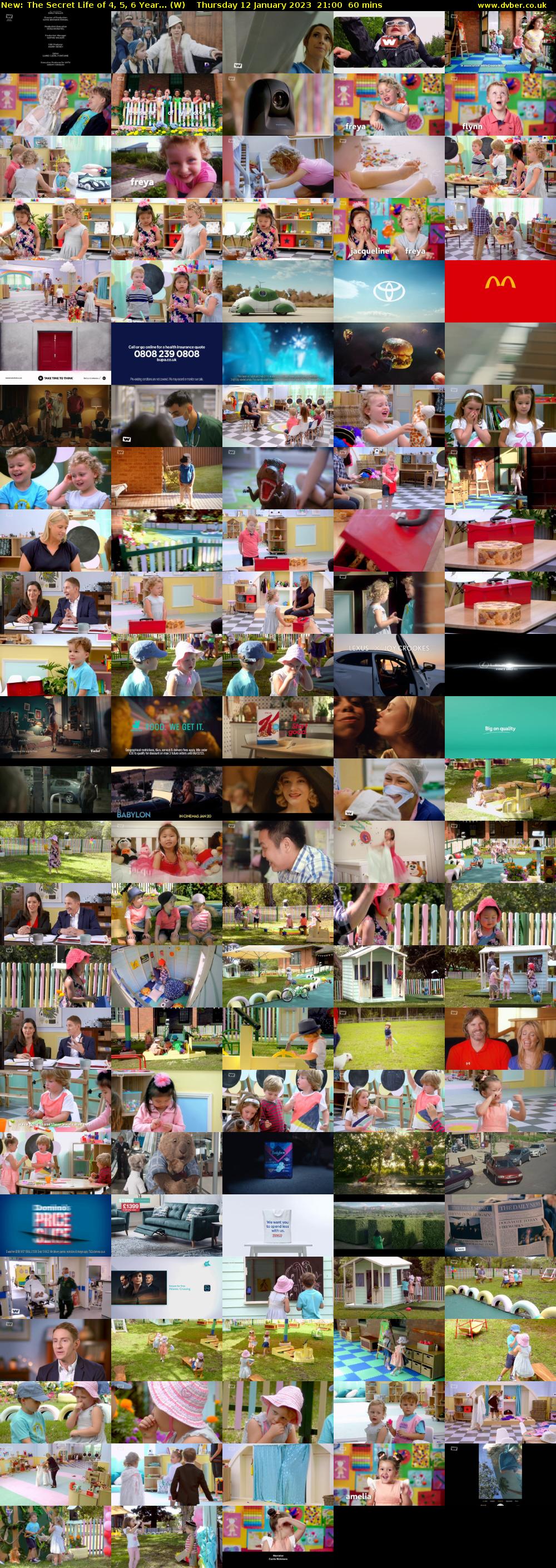 The Secret Life of 4, 5, 6 Year... (W) Thursday 12 January 2023 21:00 - 22:00