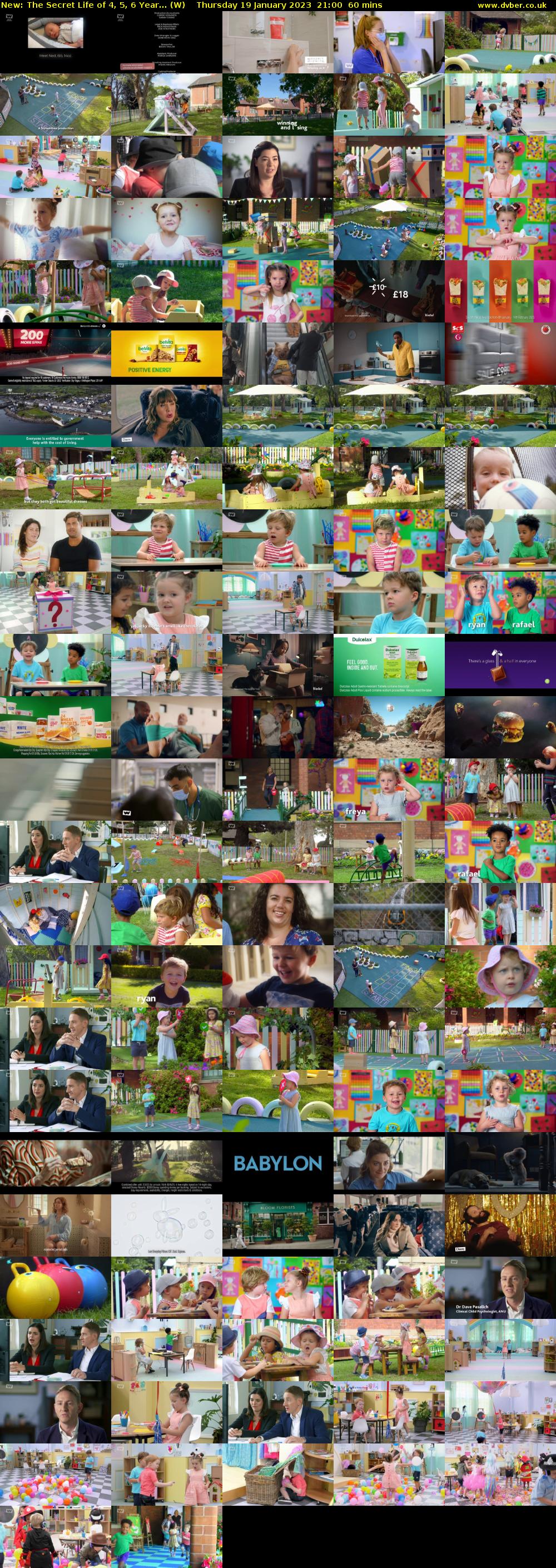 The Secret Life of 4, 5, 6 Year... (W) Thursday 19 January 2023 21:00 - 22:00