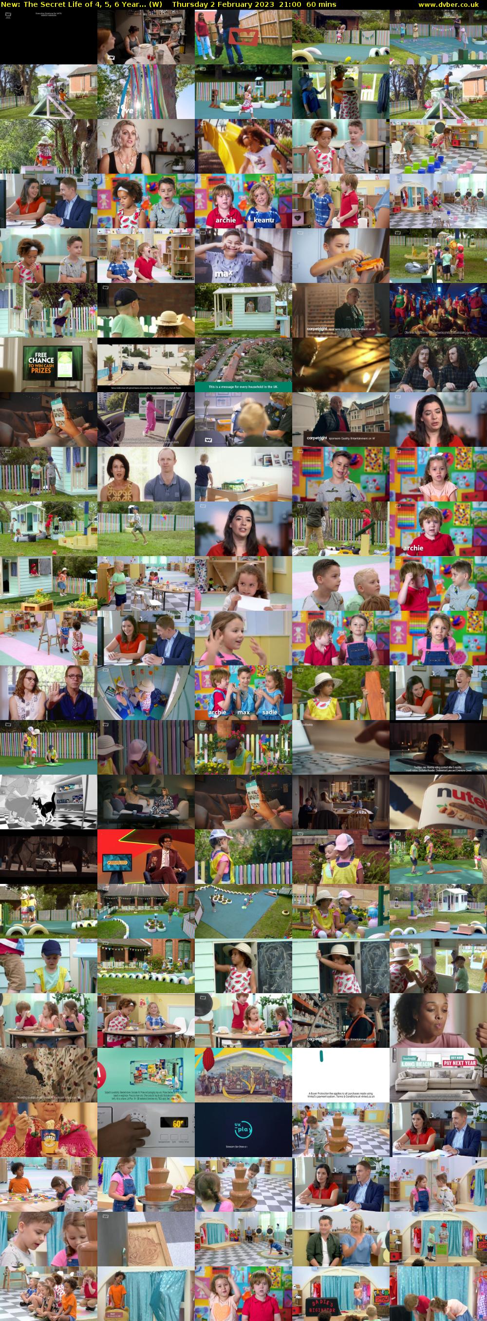 The Secret Life of 4, 5, 6 Year... (W) Thursday 2 February 2023 21:00 - 22:00