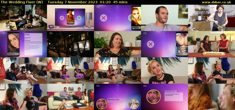 The Wedding Fixer (W) Tuesday 7 November 2023 01:20 - 02:05