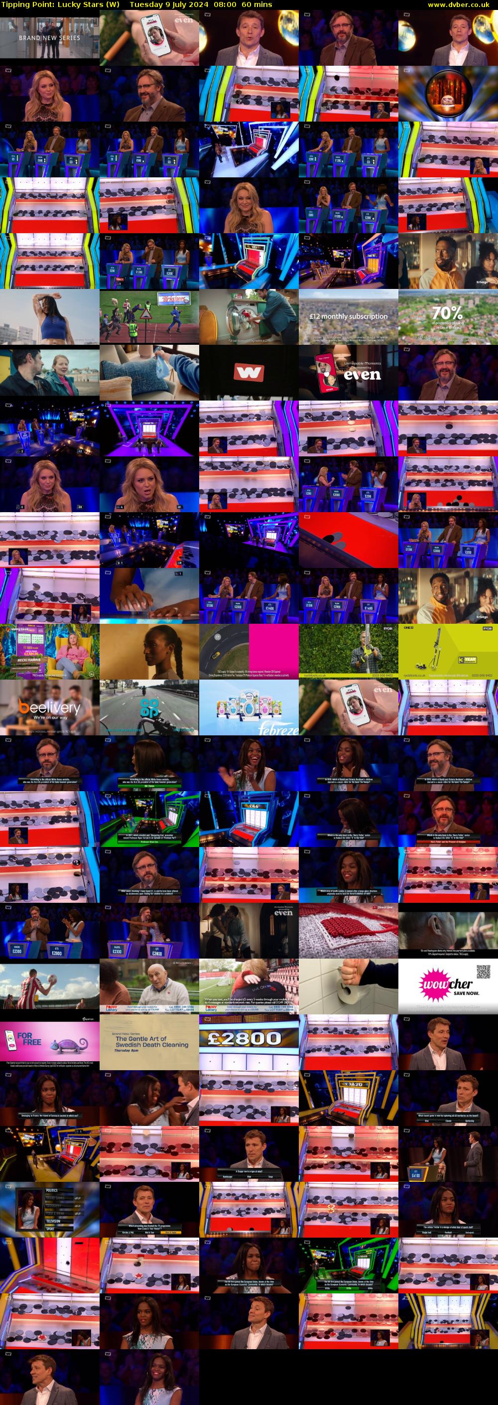 Tipping Point: Lucky Stars (W) Tuesday 9 July 2024 08:00 - 09:00