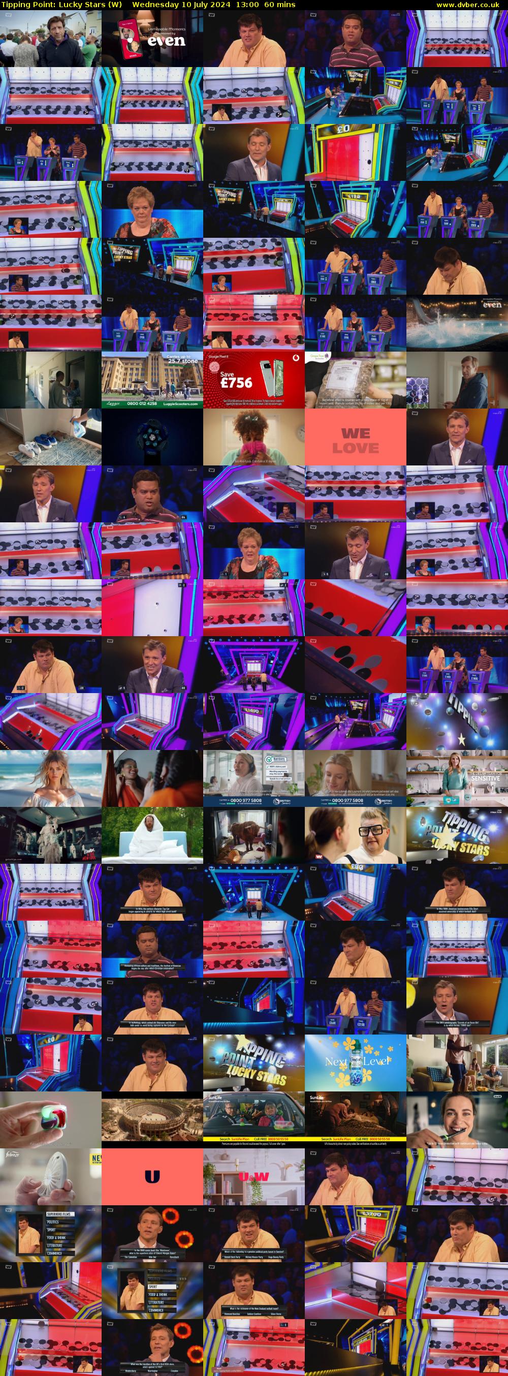 Tipping Point: Lucky Stars (W) Wednesday 10 July 2024 13:00 - 14:00