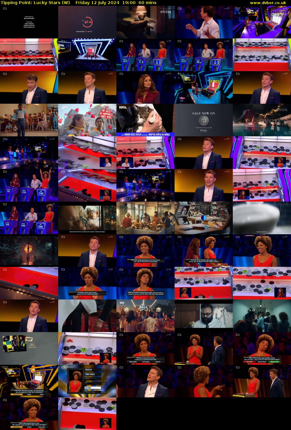 Tipping Point: Lucky Stars (W) Friday 12 July 2024 19:00 - 20:00