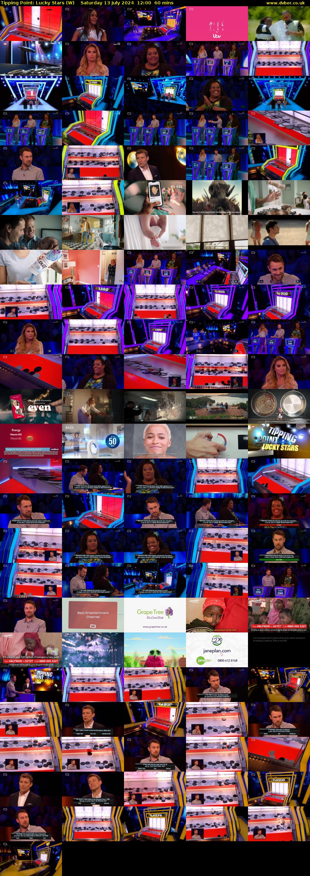 Tipping Point: Lucky Stars (W) Saturday 13 July 2024 12:00 - 13:00
