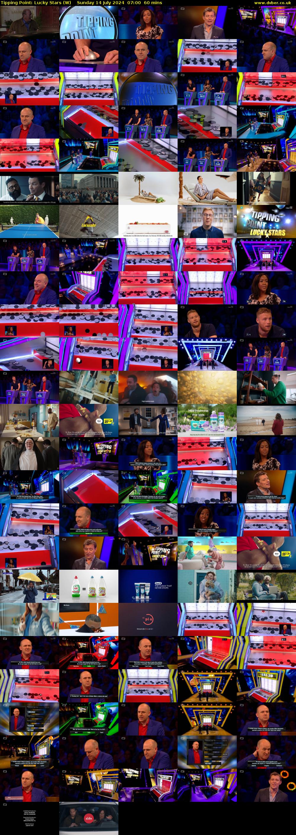 Tipping Point: Lucky Stars (W) Sunday 14 July 2024 07:00 - 08:00