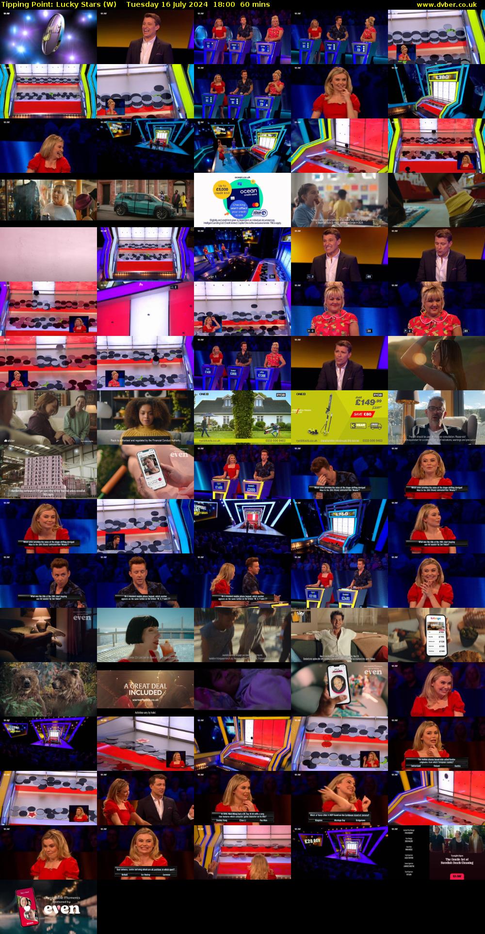 Tipping Point: Lucky Stars (W) Tuesday 16 July 2024 18:00 - 19:00