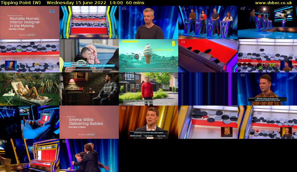 Tipping Point (W) Wednesday 15 June 2022 14:00 - 15:00