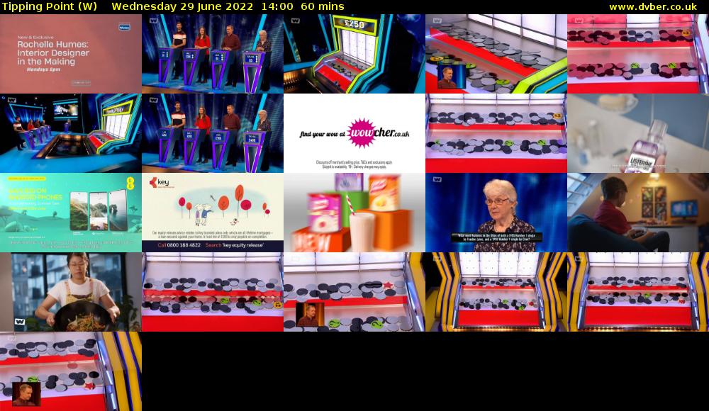 Tipping Point (W) Wednesday 29 June 2022 14:00 - 15:00