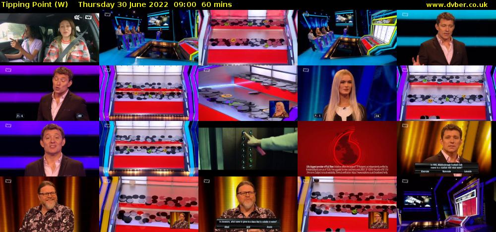 Tipping Point (W) Thursday 30 June 2022 09:00 - 10:00