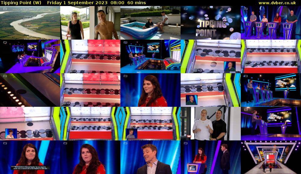 Tipping Point (W) Friday 1 September 2023 08:00 - 09:00