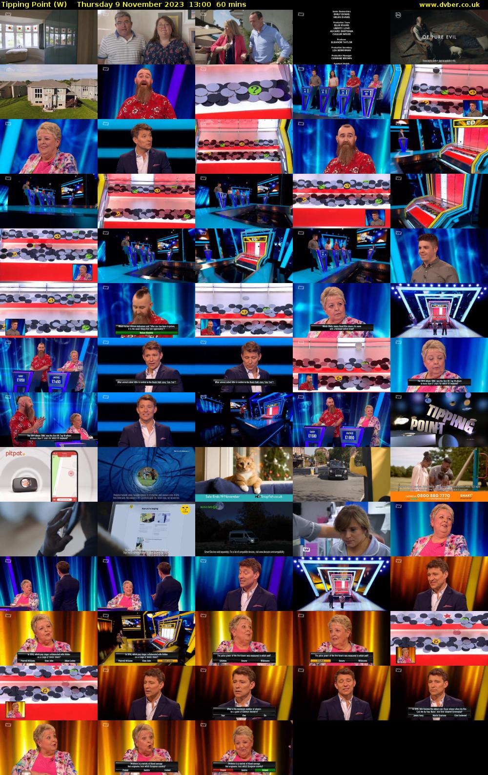 Tipping Point (W) Thursday 9 November 2023 13:00 - 14:00