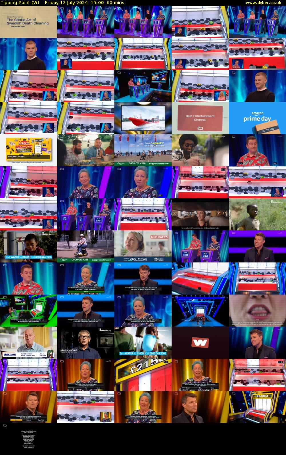 Tipping Point (W) Friday 12 July 2024 15:00 - 16:00