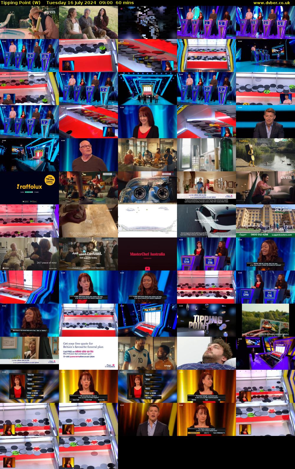 Tipping Point (W) Tuesday 16 July 2024 09:00 - 10:00