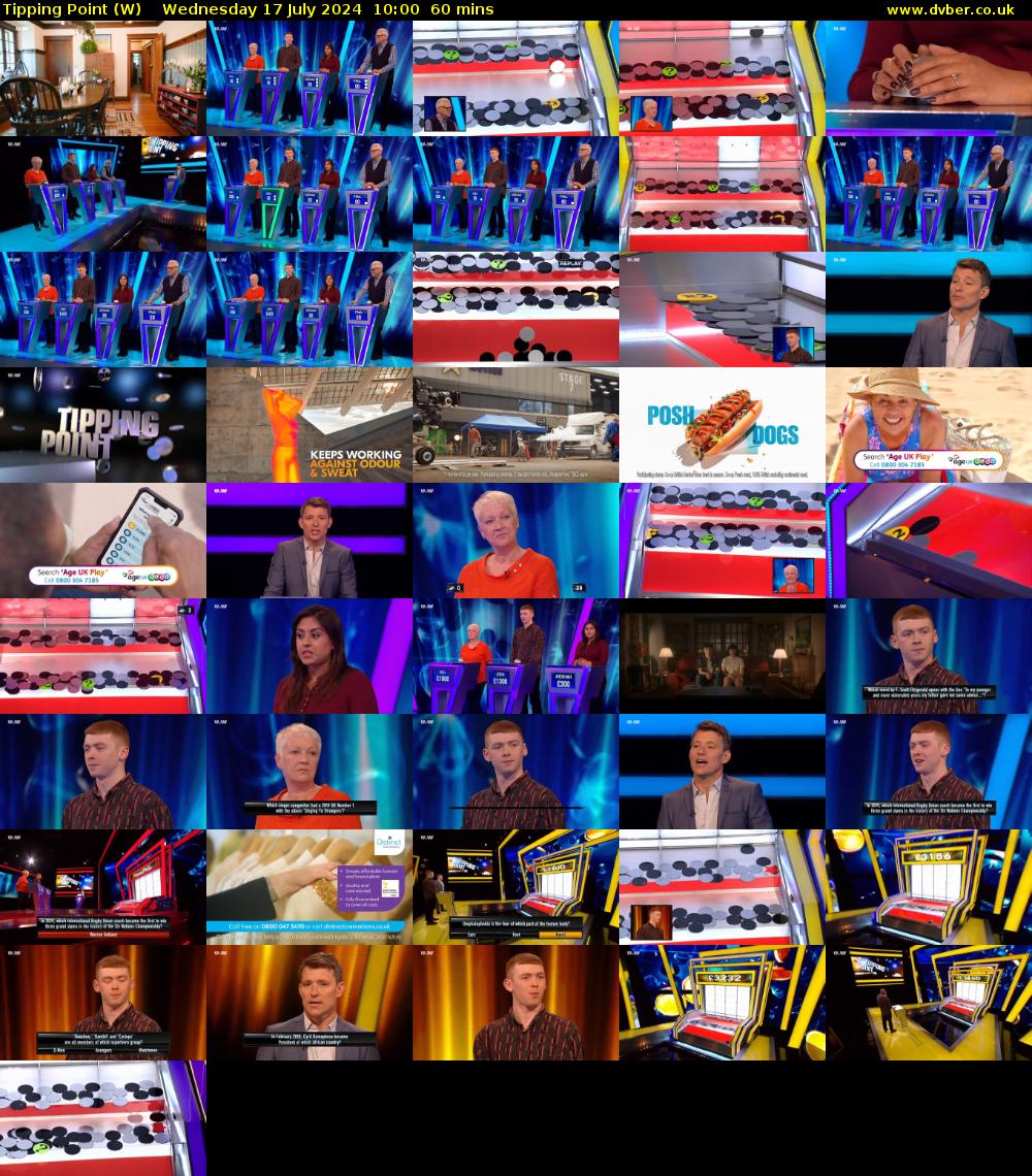 Tipping Point (W) Wednesday 17 July 2024 10:00 - 11:00