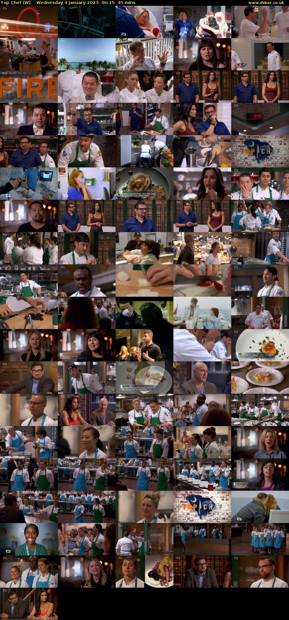Top Chef (W) Wednesday 4 January 2023 06:15 - 07:00