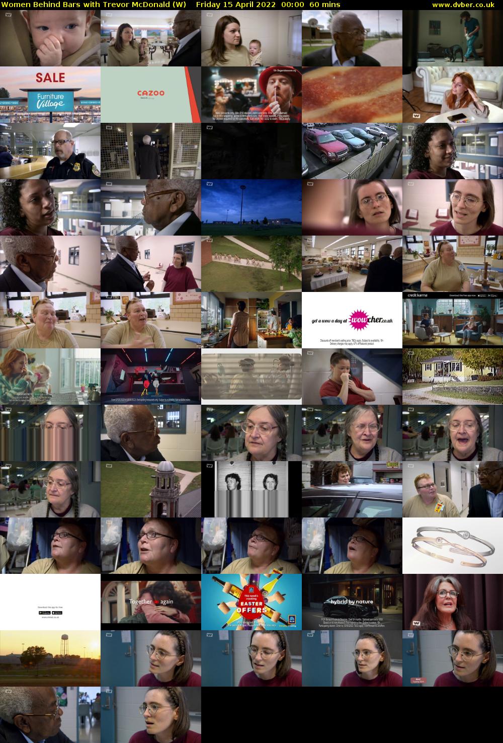 Women Behind Bars with Trevor McDonald (W) Friday 15 April 2022 00:00 - 01:00