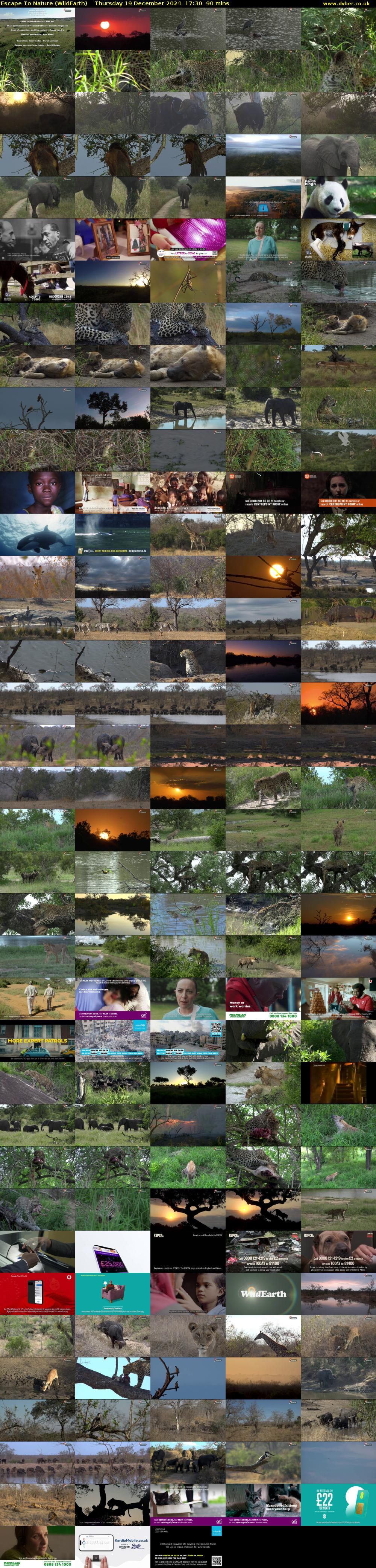 Escape To Nature (WildEarth) Thursday 19 December 2024 17:30 - 19:00