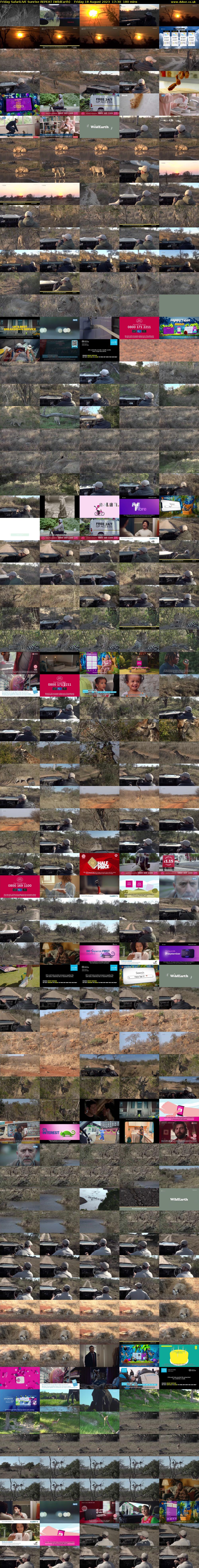 Friday SafariLIVE Sunrise REPEAT (WildEarth) Friday 18 August 2023 17:30 - 20:30