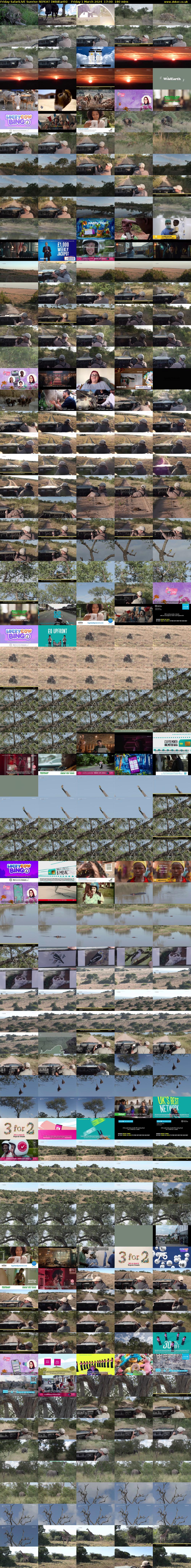 Friday SafariLIVE Sunrise REPEAT (WildEarth) Friday 1 March 2024 17:00 - 20:00