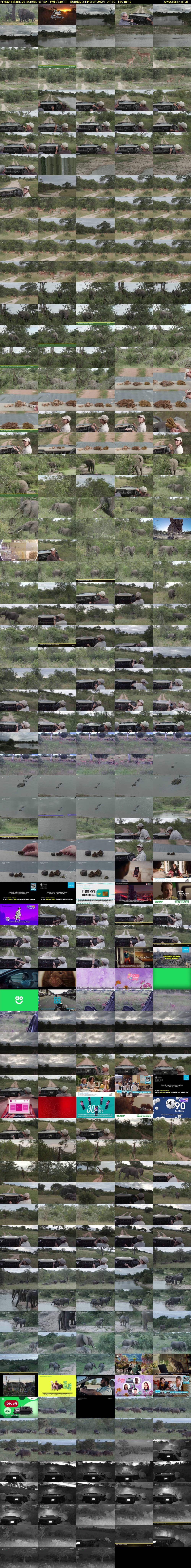 Friday SafariLIVE Sunset REPEAT (WildEarth) Sunday 24 March 2024 04:30 - 07:30