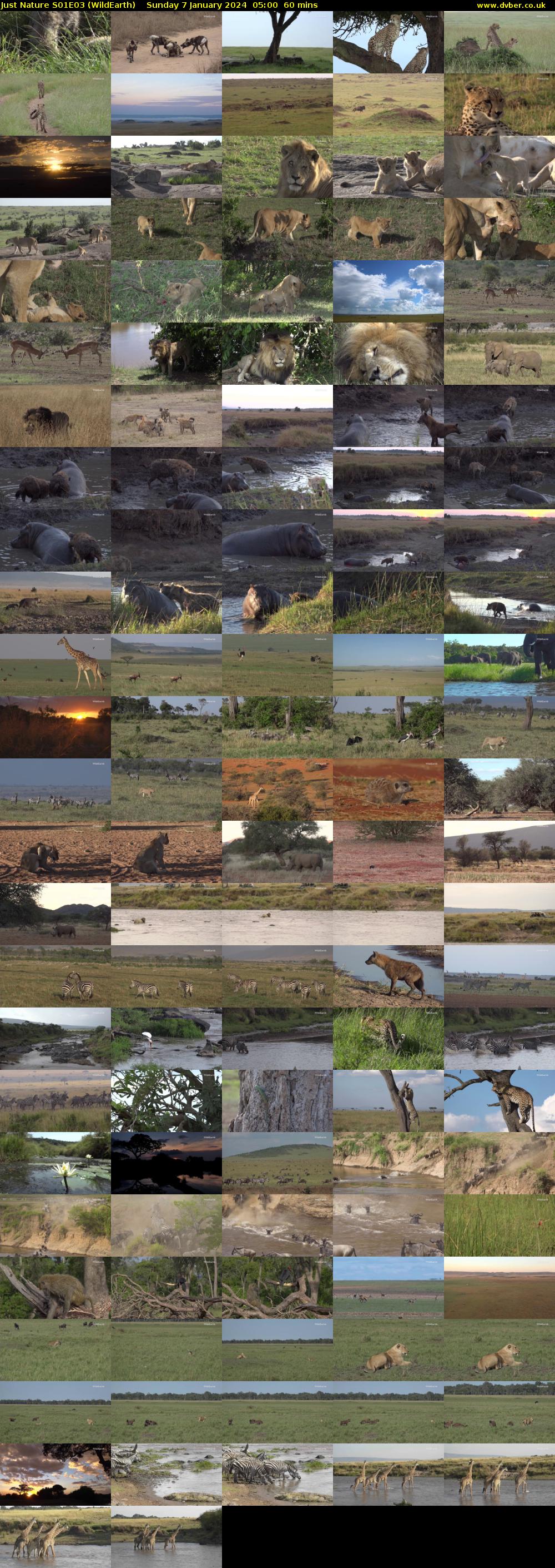 Just Nature S01E03 (WildEarth) Sunday 7 January 2024 05:00 - 06:00