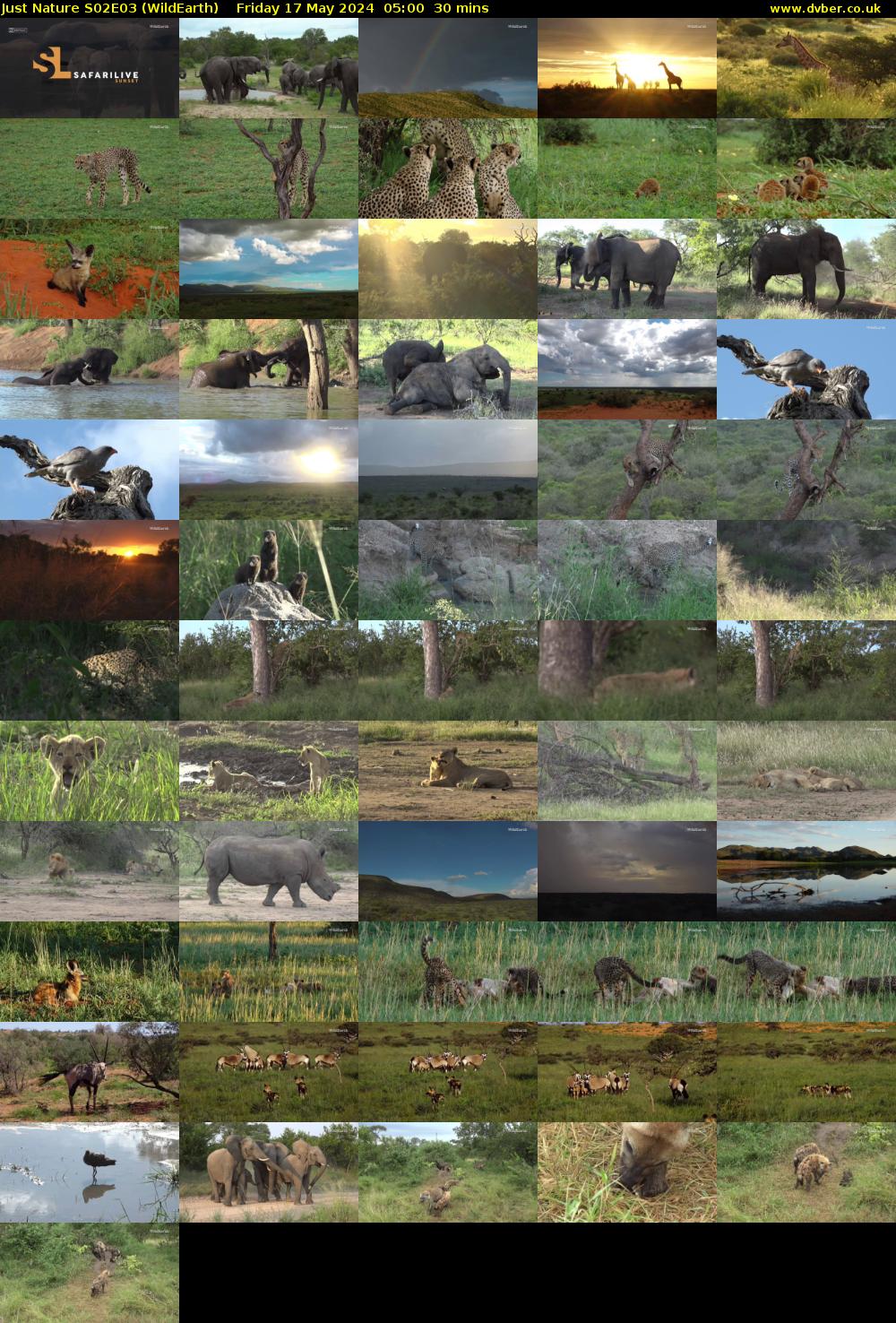 Just Nature S02E03 (WildEarth) Friday 17 May 2024 05:00 - 05:30
