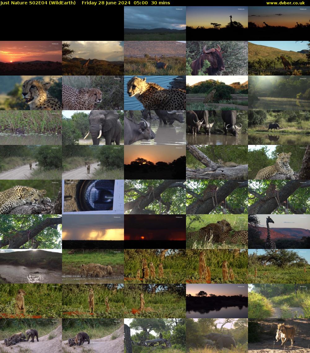 Just Nature S02E04 (WildEarth) Friday 28 June 2024 05:00 - 05:30
