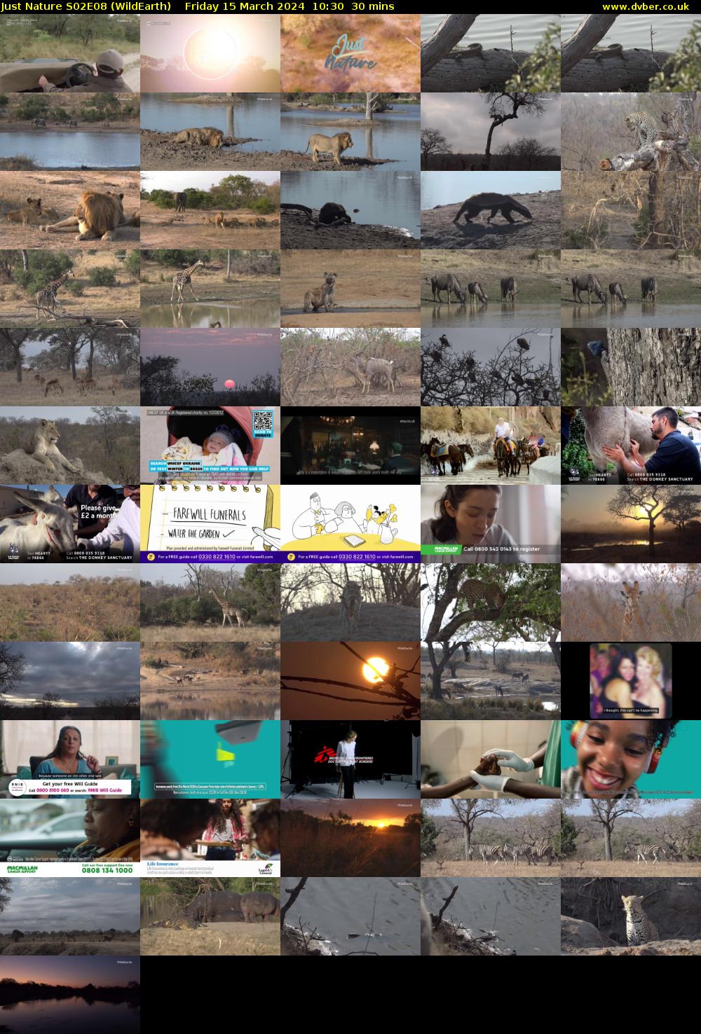 Just Nature S02E08 (WildEarth) Friday 15 March 2024 10:30 - 11:00