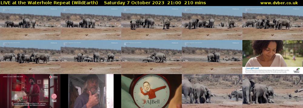 LIVE at the Waterhole Repeat (WildEarth) Saturday 7 October 2023 21:00 - 00:30