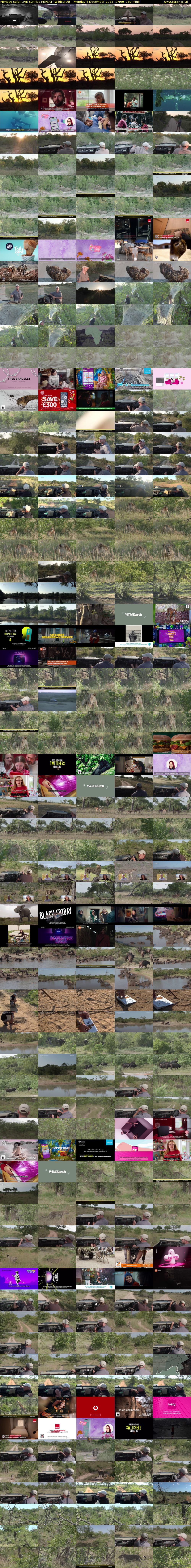 Monday SafariLIVE Sunrise REPEAT (WildEarth) Monday 4 December 2023 17:00 - 20:00