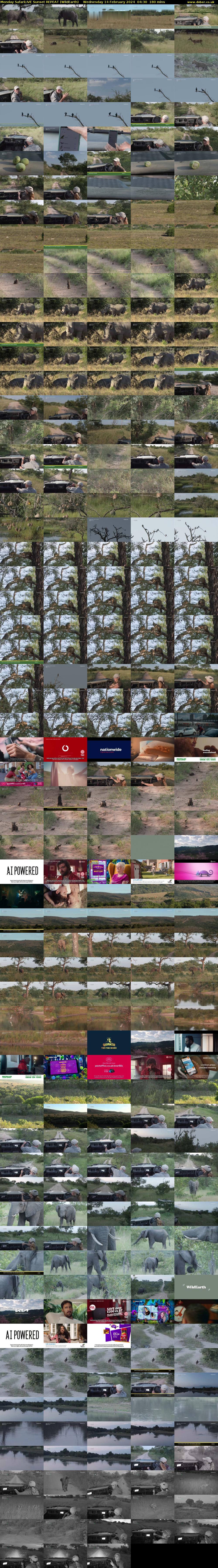Monday SafariLIVE Sunset REPEAT (WildEarth) Wednesday 14 February 2024 04:30 - 07:30