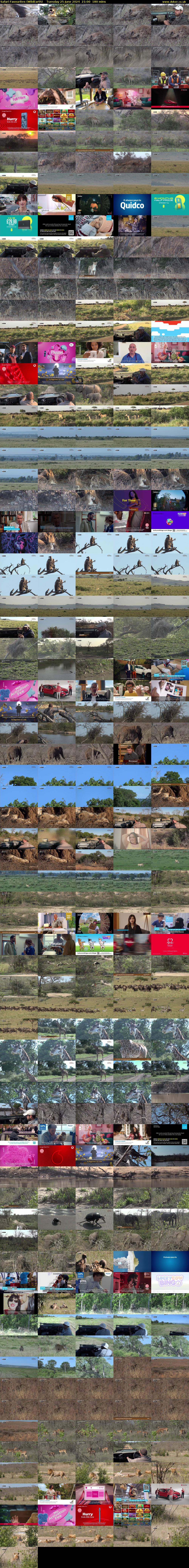Safari Favourites (WildEarth) Tuesday 25 June 2024 21:00 - 00:00