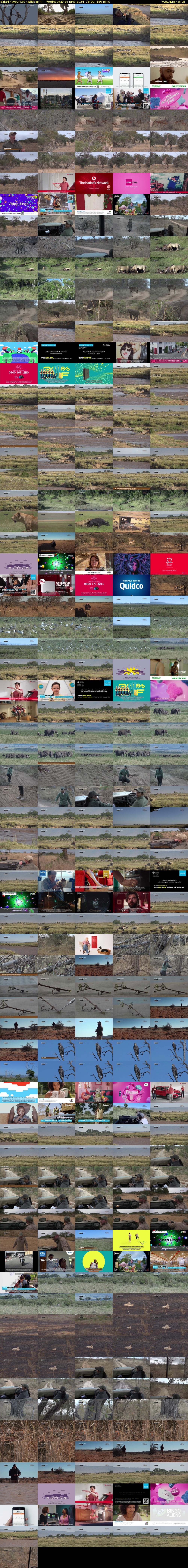 Safari Favourites (WildEarth) Wednesday 26 June 2024 18:00 - 21:00