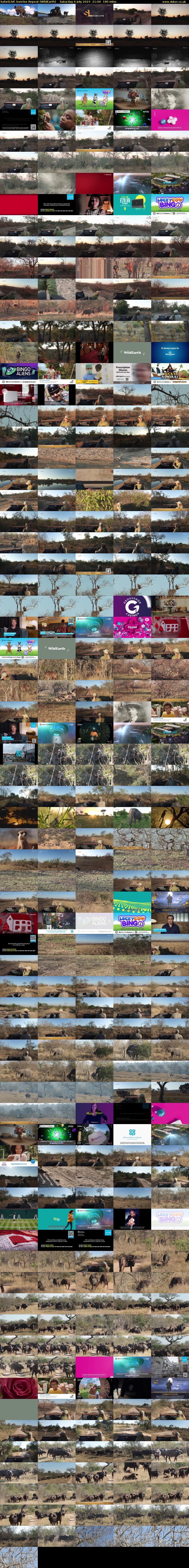 SafariLIVE Sunrise REPEAT (WildEarth) Saturday 6 July 2024 21:00 - 00:00